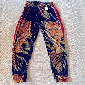 Aviator nation small velour tiger sweatpants